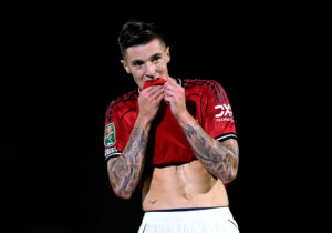 Benjamin Sesko, attaquant de Manchester United