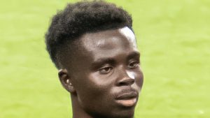 Bukayo Saka, attaquant d'Arsenal et de l'Angleterre