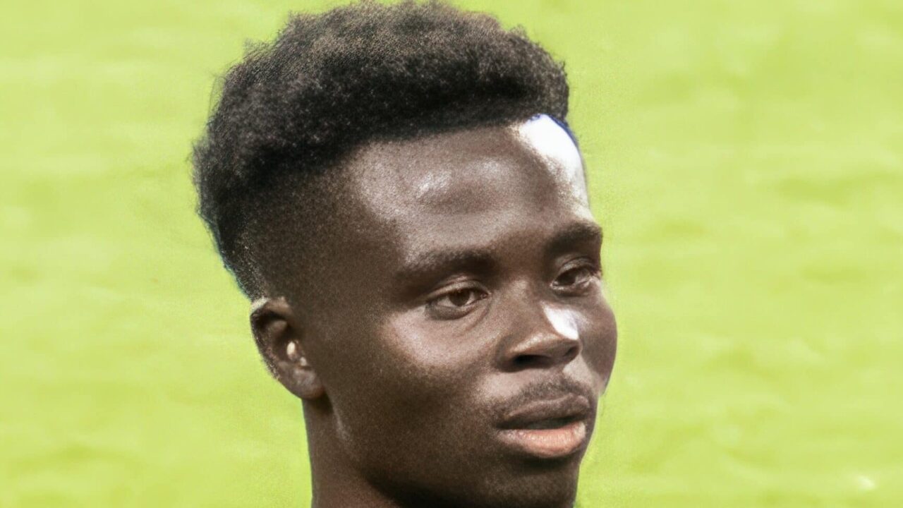 Bukayo Saka, attaquant d'Arsenal et de l'Angleterre