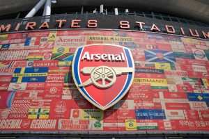 Emirates Stadium et logo Arsenal